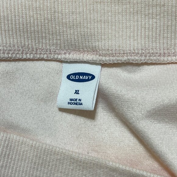 Old Navy Velour Sweatshirt Pullover Light Pink Size XL Extra Large Lounge - Picture 5 of 5
